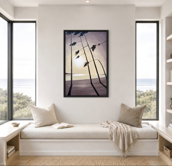 Acrylic and ink on stretched canvas, 100x65cm – Paintings & Drawings, Wood (photo 12 of 15)