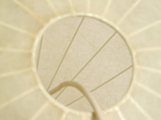 Image 1 of Beautiful round Cocoon pendant lamp in very good original vintage condition from the 1960s