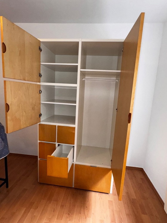 Vintage IKEA RAKKE Wardrobe, Design Classic from the 1990s, Wood, White (photo 9 of 20)