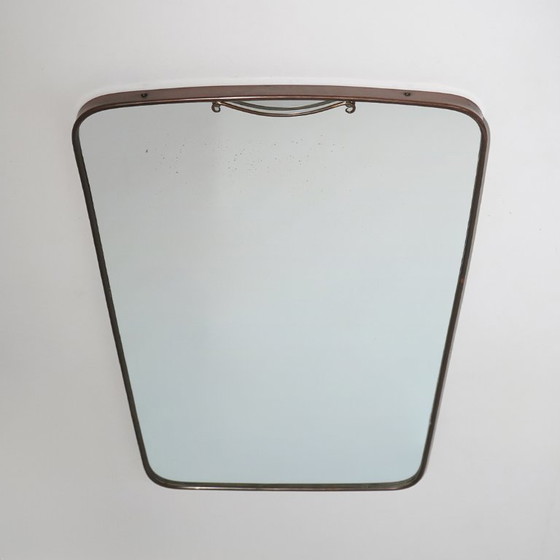 Wandspiegel mit Messingrahmen, 1950er Jahre – Glass (photo 2 of 12)
