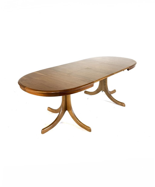 Vintage XL verlengbare Deense eettafel, jaren ‘60