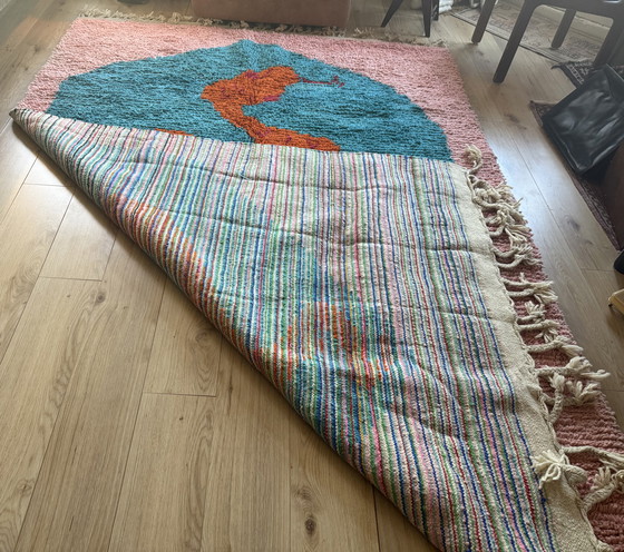 Image 1 of Tappeto monumentale in lana fatto a mano con motivo a serpente – 325 × 204 cm