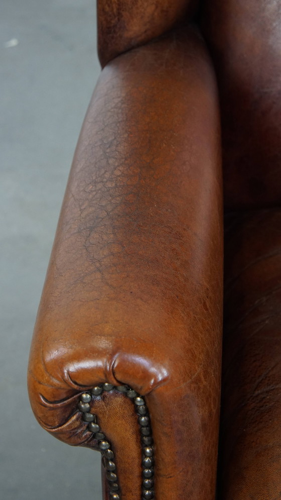Image 1 of Grote Schapenleren Oorfauteuil