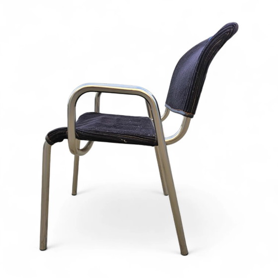 4 x black upholstery Castiglietta dining Chairs by Castiglioni for Zanotta / Italy 1960s (photo 16 of 26)