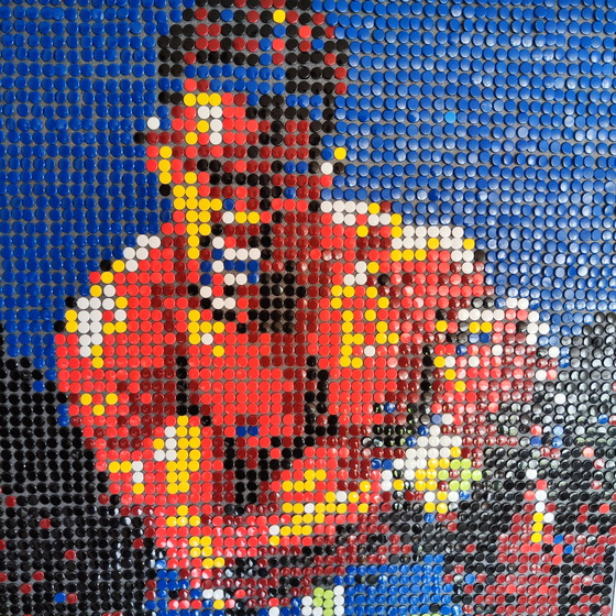 Image 1 of Muhammad Ali / Cassius Clay / Boxing World Champion / Pixel Art Mosaic Portrait
