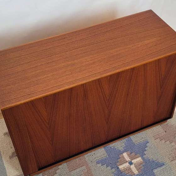 Image 1 of Vintage Scandinavian teak TV stand, freestanding or wall-mounted - Denmark - 1960s