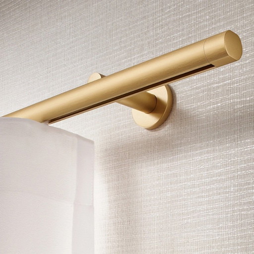 Interstill waverail compleet hoogglans messing champagne