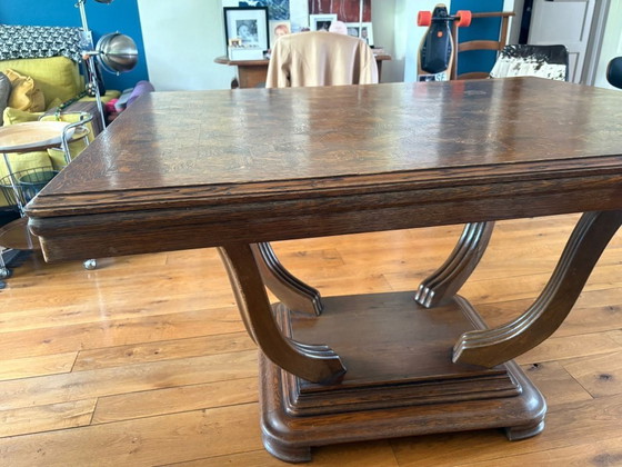 Image 1 of Tavolo da pranzo allungabile in stile Art Déco