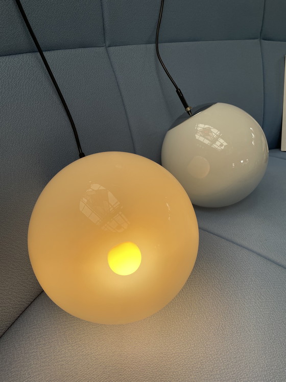 Image 1 of Raak ochtend nevel hanglampen, jaren 70