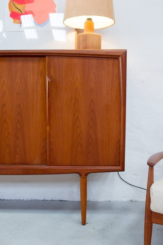Image 1 of Aco Mobler Axel Christensen Highboard Dressoir Vintage Teakhout