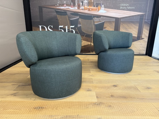 2 Sillones giratorios Rolf Benz 684 de tela verde – Other (photo 3 of 9)