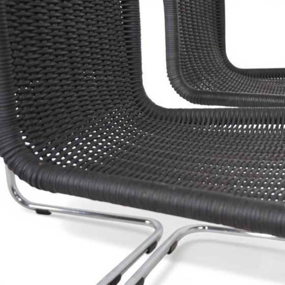 Image 1 of Juego de 4 sillas voladizas B 25 Tecta de Axel Bruchhäuser, 1980.