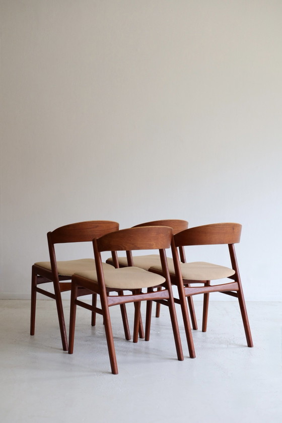 Set di 4 sedie da pranzo vintage, DUX Sweden – Legno, Tessile (photo 6 of 10)