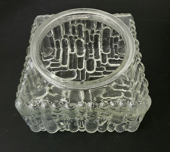 Image 1 of Mid-Century glass ceiling light from the 1950s.