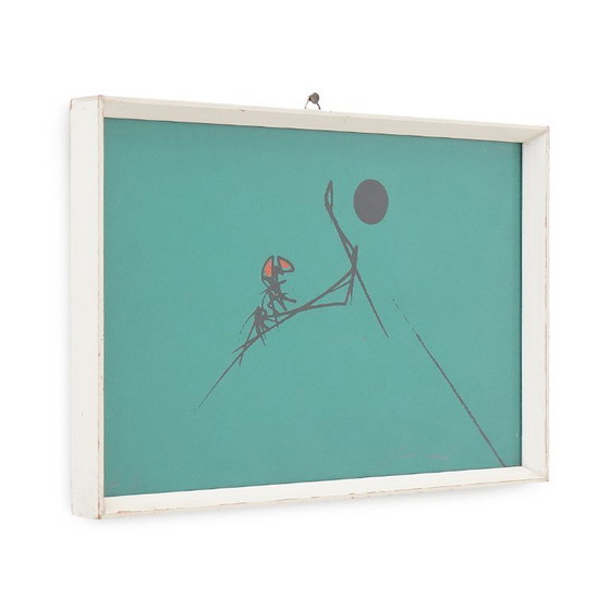 Image 1 of Emilio Scanavino, silkscreen on cardboard, 1960s