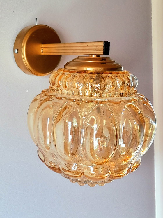 Image 1 of Paire d appliques bulles Helena Tynell 70s 