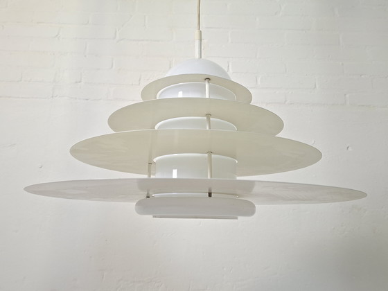 Image 1 of Lámpara colgante Raak modelo B-1017 en blanco de Andre Rotte, 1982