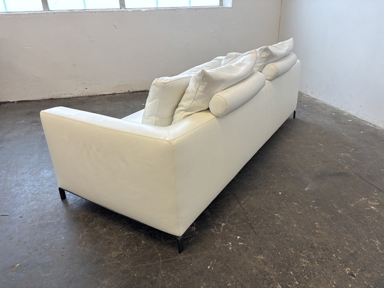 Image 1 of Sofá de diseño Ray de B&B Italia, cuero blanco