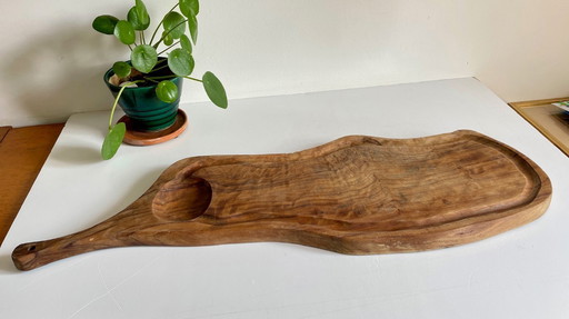 Large Vintage Olive Wood Cutting Board