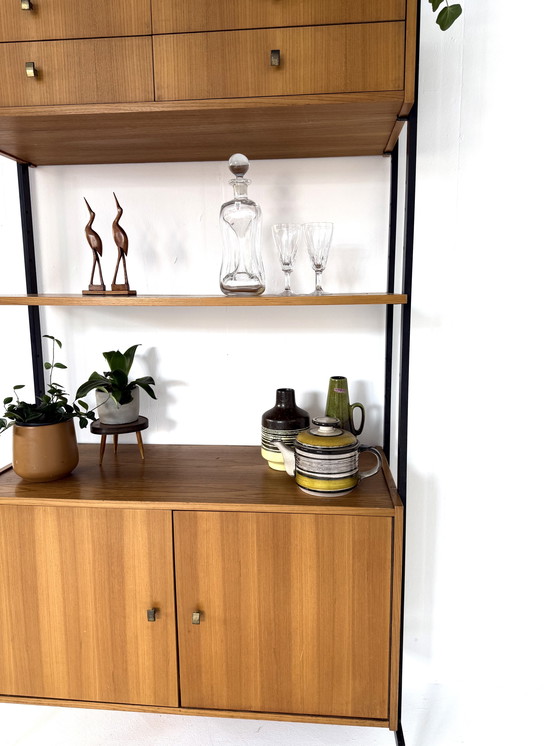 Image 1 of Parete attrezzata modulare autoportante vintage anni '60