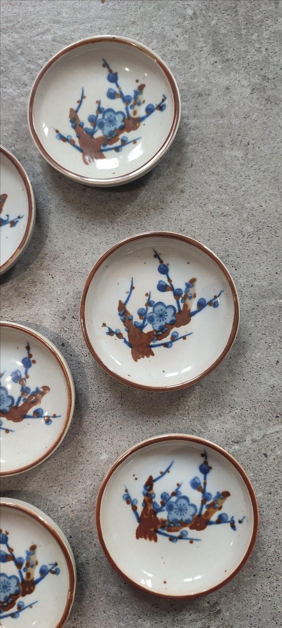 Image 1 of Ciotole giapponesi d'epoca "Mamezara", firma Crown