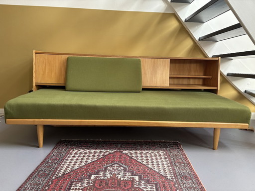 Mid-Century Daybed / Slaapbank Met Opbergruimte