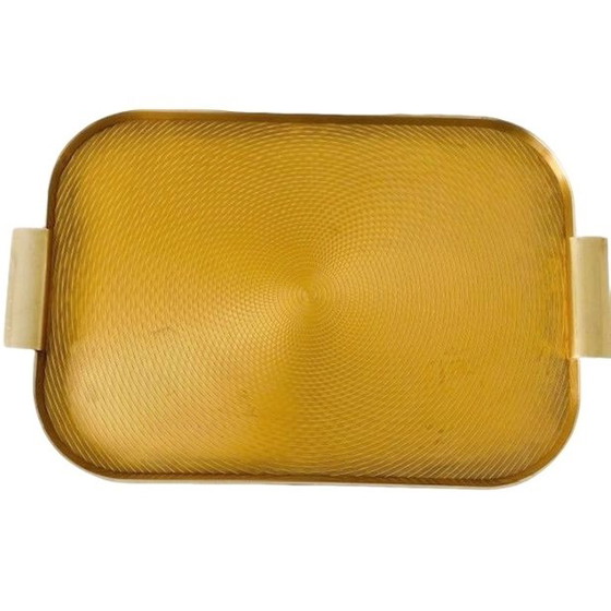 Image 1 of Hollywood Regency gold colored tray Kaymet 1960's