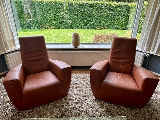 Image 1 of Label, 2 fauteuils Longa, Gerard vd Berg