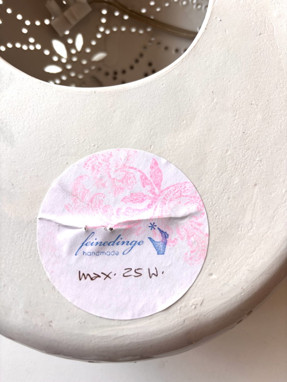 Image 1 of Handgefertigte Porzellan-Wandlampe