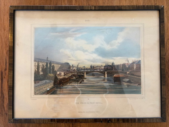 Image 1 of Serie di litografie colorate a mano del XIX secolo di Gihaut Frères