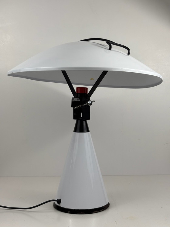 Radar 676 Lamp Elio Martinelli for Martinelli Luce 1977 Lacquered Metal, Table lamps, White (photo 6 of 15)