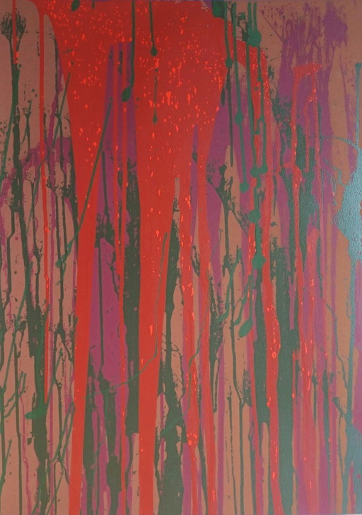 Larry POONS: Screenprint - Edition 175 - signed - numbered (76 x 56 cm)