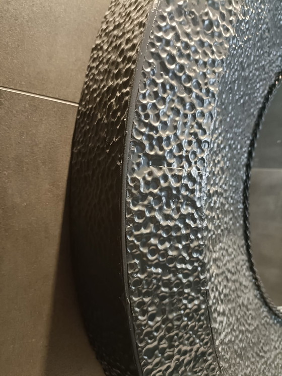 Image 1 of Large Round Metal Mirror