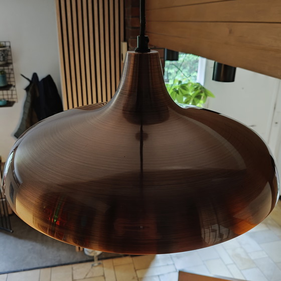 Image 1 of Philips hanglamp in mid-century stijl, geborsteld koper – 40 cm