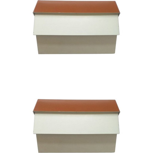 Par de apliques de pared vintage, 1970