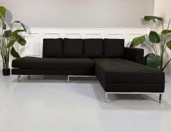 Image 1 of Brühl Fourtwo Sofa + Hocker Stoff Schlafsofa Four Two Braun