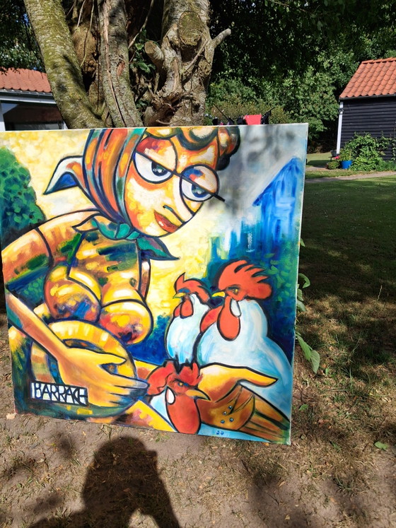 Schilderij van Henry Barrach – Schilderijen & Tekeningen, Wood, Canvas (photo 2 of 4)