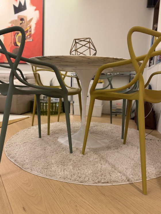 4 x Sedie Kartell Masters (2 x Salvia, 2 x Senape) – Sedie da pranzo, Plastica (photo 2 of 9)