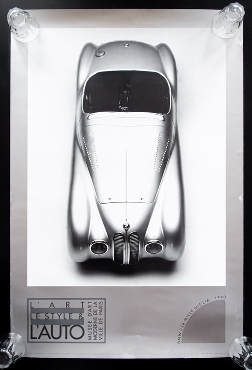 Original Vintage BMW Poster/Plakat / 1986 / Mille Miglia / 91x61cm