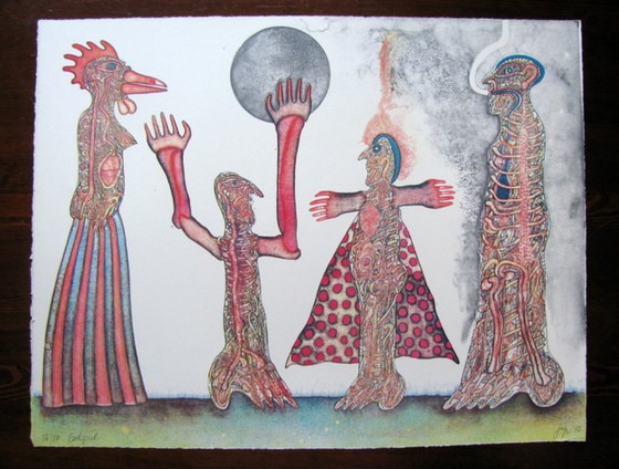 Image 1 of Bernhard JAËGER, 'Endspiel', litografia