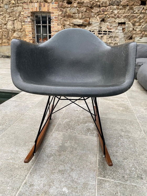 Image 1 of Fauteuil RAR Eames gris elephant grey zénith plastics herman miller
