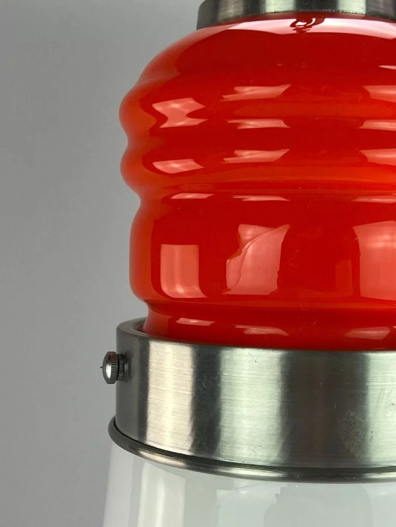 Image 1 of Lampada da soffitto anni '60-'70 lampada a sospensione in vetro di Murano "Bulb" Italia Space Age
