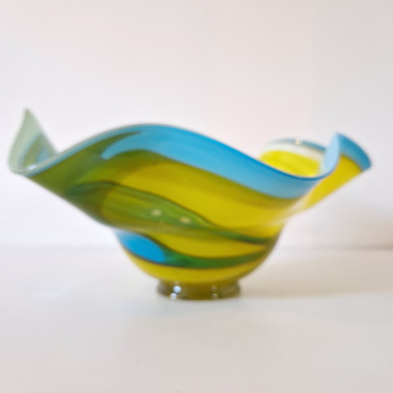 Image 1 of Portafrutta vintage in vetro Goldan Talast