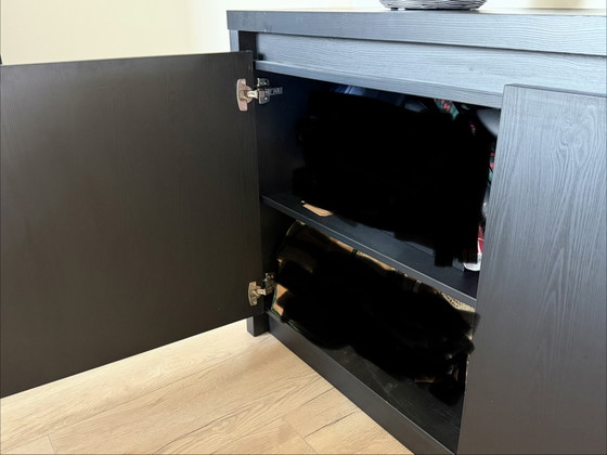 Mooi houten dressoir in zwart met nerf – Lamulux, Wood (photo 3 of 15)