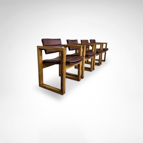 Image 1 of Fauteuil van Ate van Apeldoorn voor Houtwerk Hattem 1970, set van 4