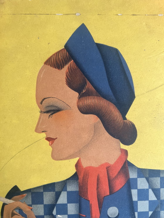 Póster Art Déco muy raro de Jan Lavies, década de 1920. – Paper (photo 6 of 7)