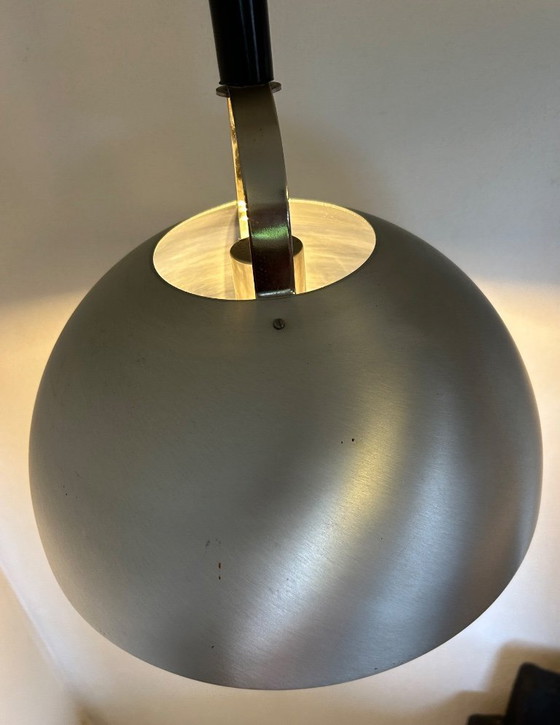 Image 1 of lustre up and down en métal brossé 1970