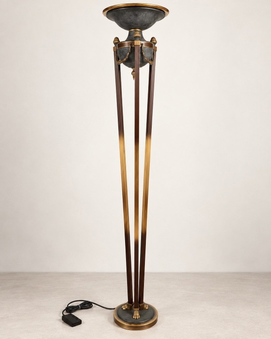 Lampada da terra vintage MARINER in bronzo e ottone – stile Impero – Lampade da terra, Pietra (photo 6 of 9)