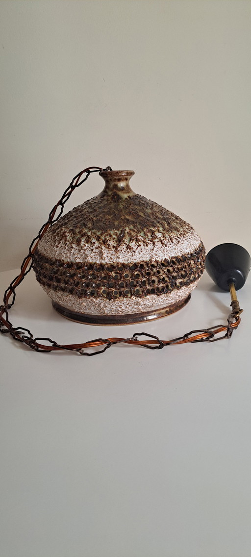 Vintage Brutalist hanglamp uit Sejer Factory, jaren 60
