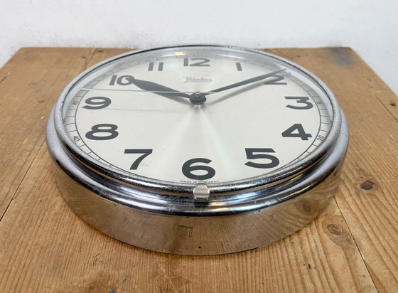 Image 1 of Vintage German Electric Wall Clock from Palmtag, 1960s